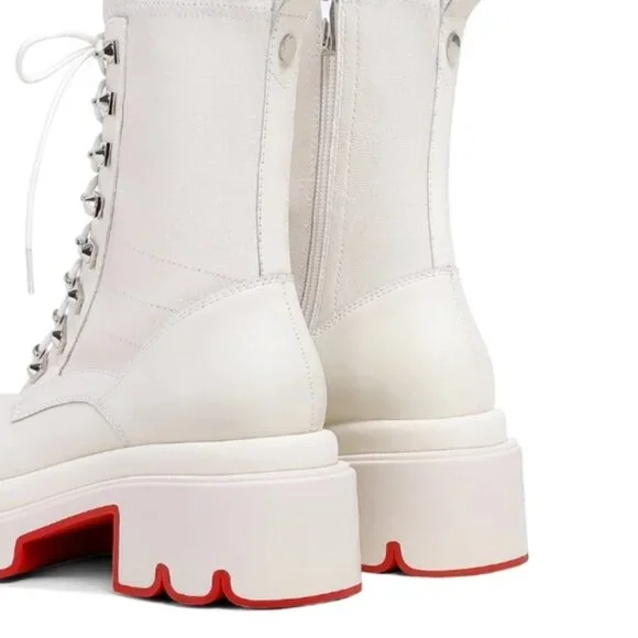 Ladies Shoes Lace up Boots - Picture 4 of 9